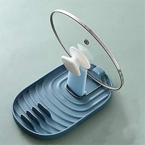 Support pliable pour couvercles de casseroles, étagère, support de rangement intégré, vert--