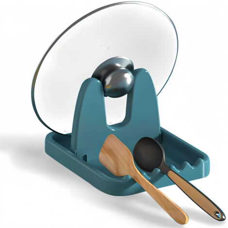 Support pliable pour couvercles de casseroles, support à couverts multifonctionnel, vert,