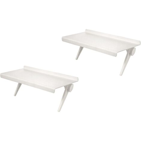 Support pliable pour écran TV, lot de 2 (blanc) - AquaForge