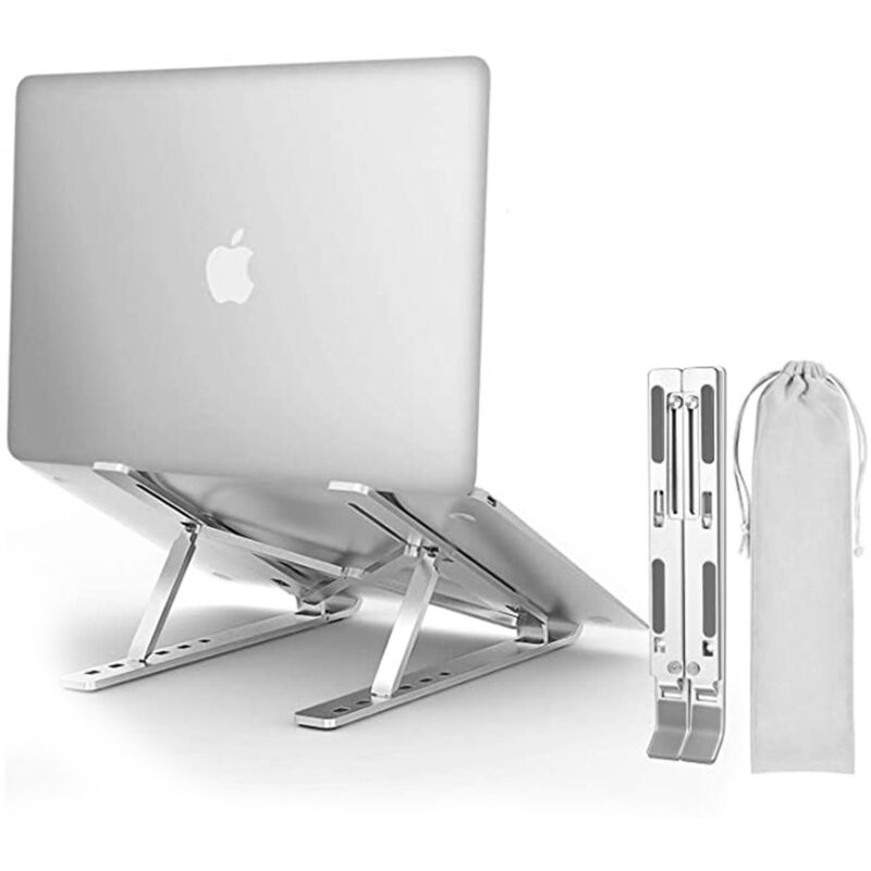 Fei Yu - Support pliable pour ordinateur portable avec angle réglable Argent