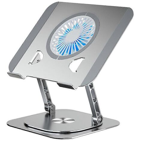 Support pliable pour tablette F3, support rotatif à 360° pour ordinateur portable, version améliorée avec ventilateur.