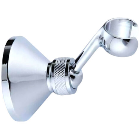 Support pomme de douche mural Orientable universel avec fixation, abs chromé