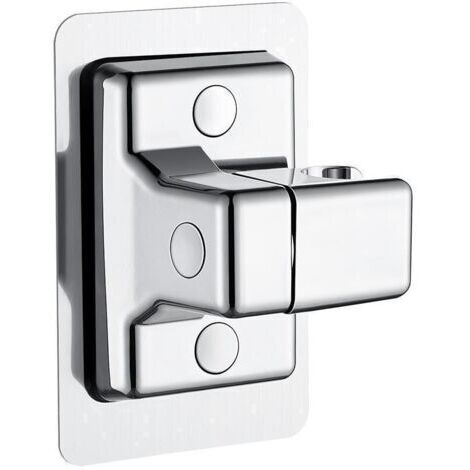 Support Pommeau de Douche, 360° Réglable Support Douche, ABS Plastique Accroche Pommeau de Douche Support Pommeau de Douche sans Percage, Adhésif Fort Porte Pommeau de Douche Support Douche Arg