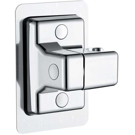 Support Pommeau de Douche, 360° Réglable Support Douche, ABS Plastique Accroche Pommeau de Douche Support Pommeau de Douche sans Percage, Adhésif Fort Porte Pommeau de Douche Support Douche Arg