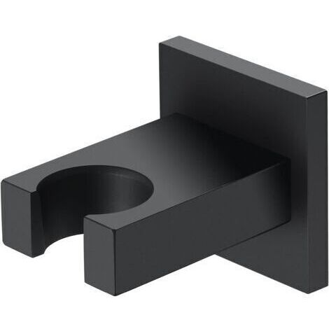 Support Pommeau de Douche Noir Support Douchette Laiton Accroche Pommeau de Douche Murale Porte Pommeau de Douche Installé en Perçant des Trous Support Pommeau Douche