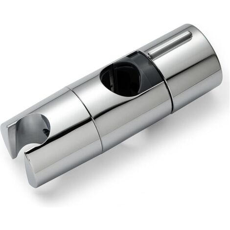 Support Pommeau de Douche Réglable de 19 à 25 mm de Diamètre, ABS Support Douchette, Support de Douche pour Barre Réglable, Porte Pommeau de Douche, Chromé