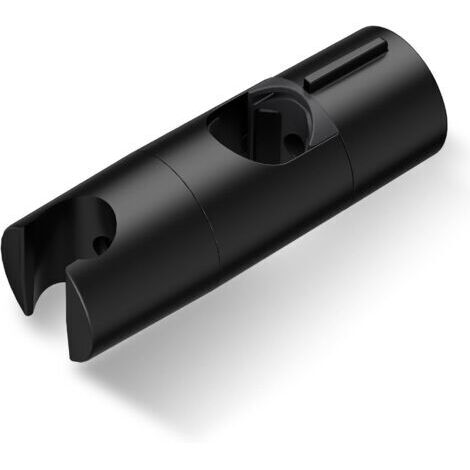 Support Pommeau de Douche Réglable de 19 à 25 mm de Diamètre, ABS Support Douchette, Support de Douche pour Barre Réglable, Porte Pommeau de Douche, Noir