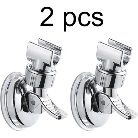 Support Pommeau de Douche Support Douche Lot de 2 Supports de Pommeau de Douche Ventouse Support Douche Support Pommeau Douchette Douche Reglable Sans Percer