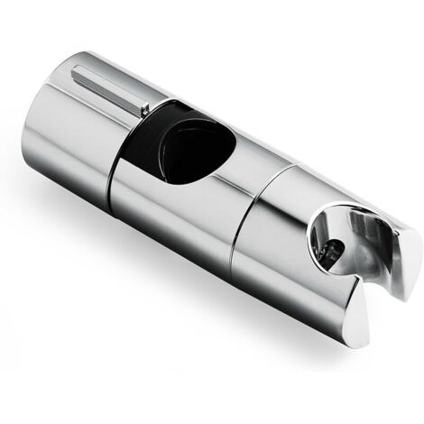 Support Pommeau de Douche,Support Douchette réglable de 19 à 25 mm de diamètre,Support de Douche pour Barre de Poussée Réglable,Mural Coulissant de Remplacement pour Salle de Bain,Chromé