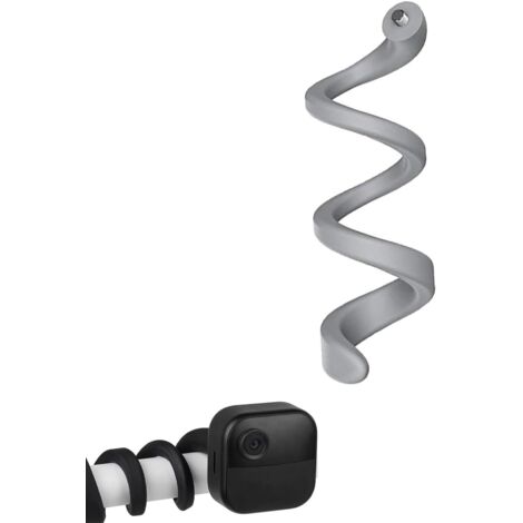 Support portable gris pour caméra de surveillance, support pour moniteur de surveillance domestique, support rotatif flexible compatible avec caméras clignotantes