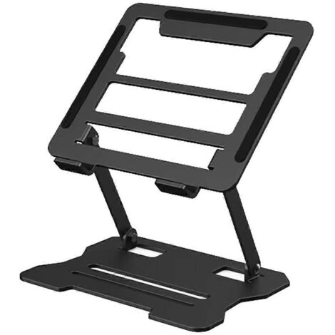 Support portable multifonctionnel surélevé pour ordinateur portable, noir