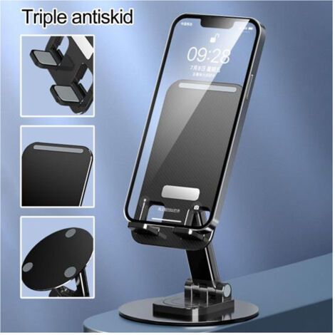 Support Portable Pour Smartphone Et Tablette Réglable En Hauteur Bureau