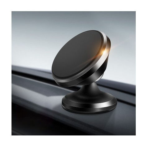 Support Portable Voiture Magnétique - Porte Téléphone Rotation 360° Attache Smartphone Aimants Forts Compatible avec iPhone/Samsung/Huawei/GPS etc. - Noir NPTERBL