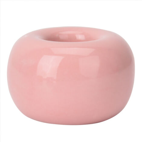 Support Porte-Brosse Dentaire en Céramique Design Donut 3 Couleurs (Jaune, Bleu, Rose) 4.5x3cm Cadeau Déco Salle de Bain