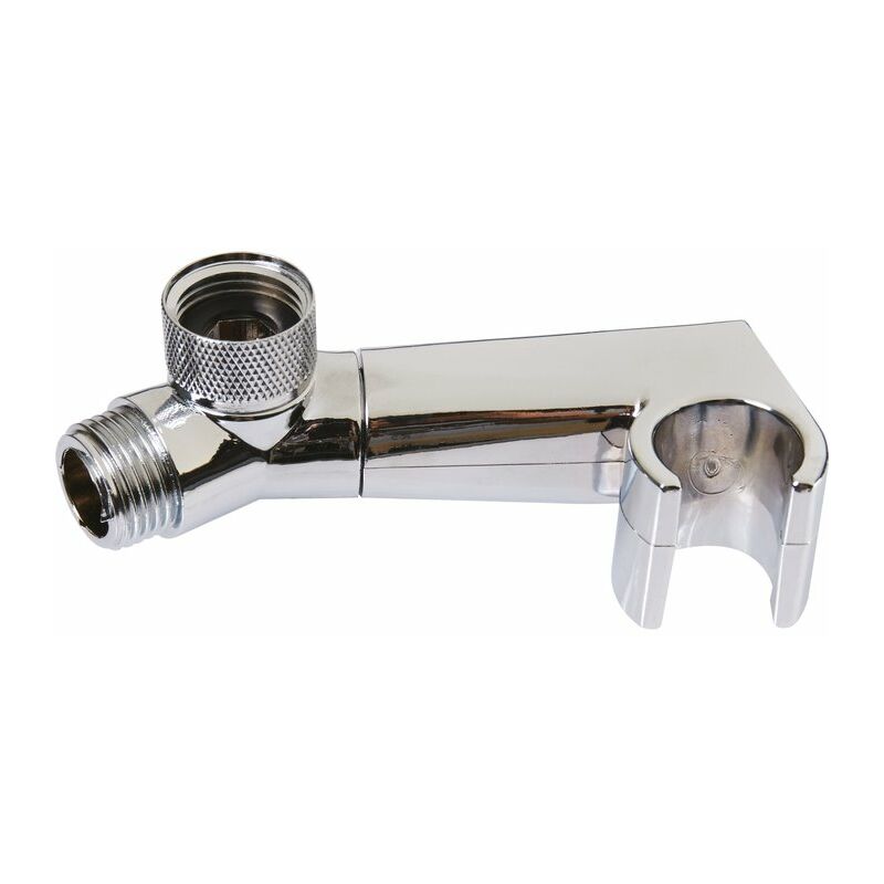 Socla - Support de douchette - par dessous - chromé