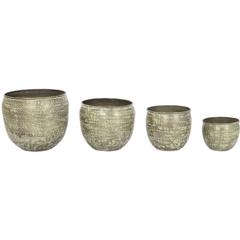 Support Pot Fleurs Set 4 Aluminium 39X39X33