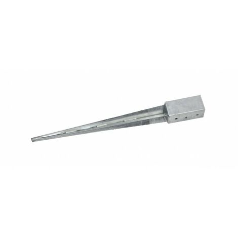 Support poteau à enfoncer 7 x 7 cm – Galvanisé pour sols durs – Fixation rapide sans maçonnerie – Accessoire professionnel – SWG