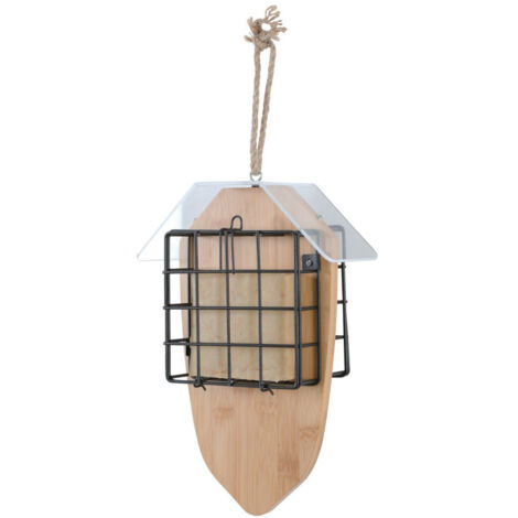 Support pour 2 pains de graisse Bamboo pour oiseaux - zolux