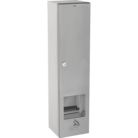 Support pour 4 rouleaux KWC AR WC, RODAN, en acier inoxydable, 144x610x145 mm, à fixer en surface