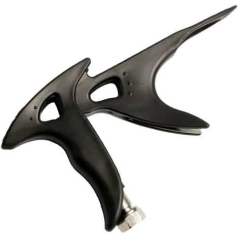 Support pour aérographe avec poignée pour outils de peinture de maquettes, conçu pour être compatible avec les filetages d'aérographe standard et offrir un confort d'utilisation prolongé (noir)