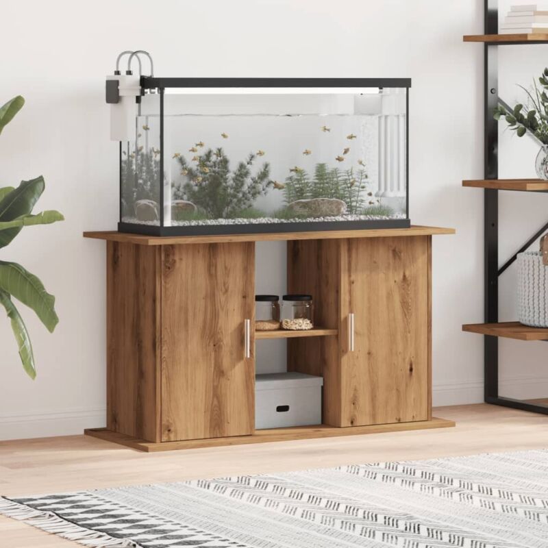 Support d'aquarium chêne artisanal 101x41x58 cm bois ingénierie - Vidaxl
