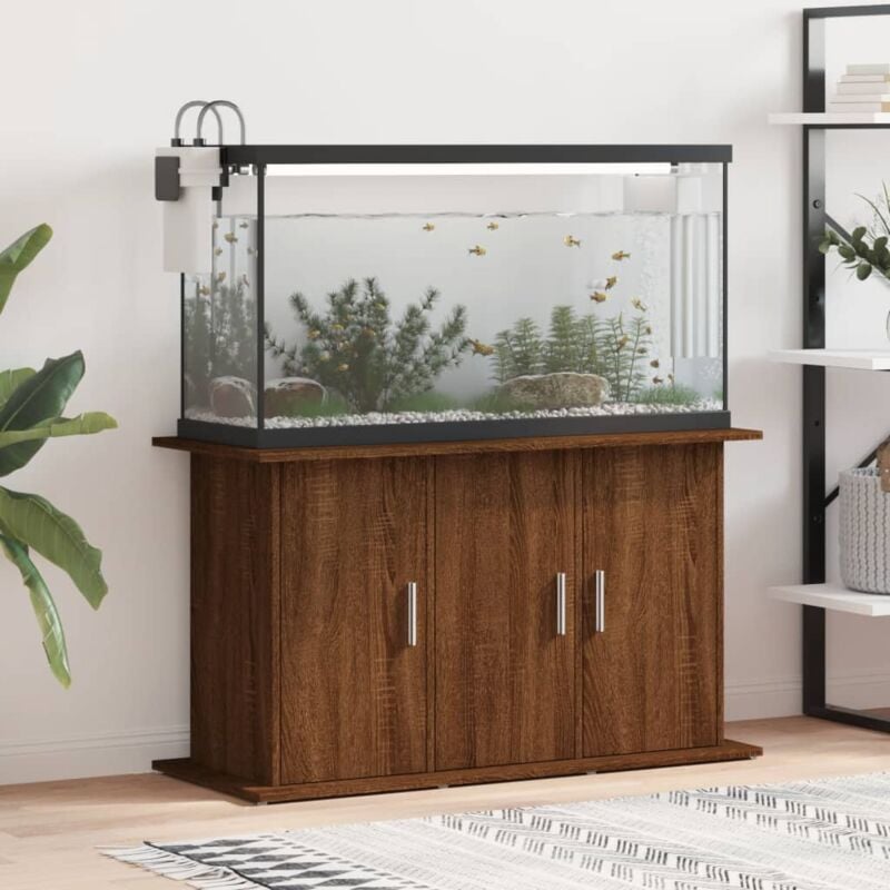 Vidaxl - Support d'aquarium chêne marron 101x41x58 cm bois d'ingénierie