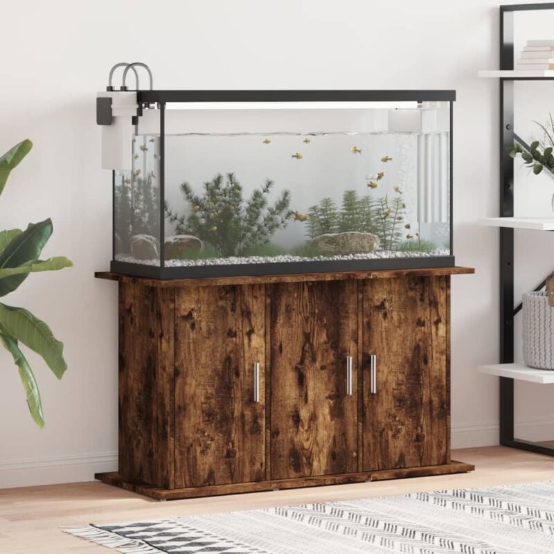 Support pour aquarium chêne fumé 101x41x58 cm bois d'ingénierie - Vidaxl