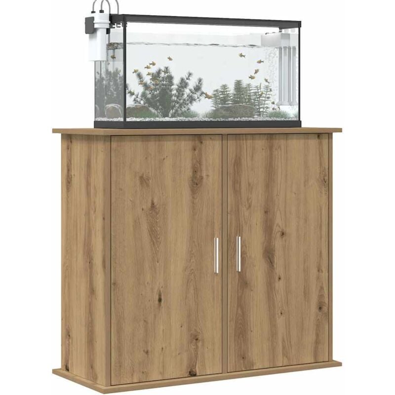 Vidaxl - Support d'aquarium chêne artisanal 81x36x73 cm bois ingénierie