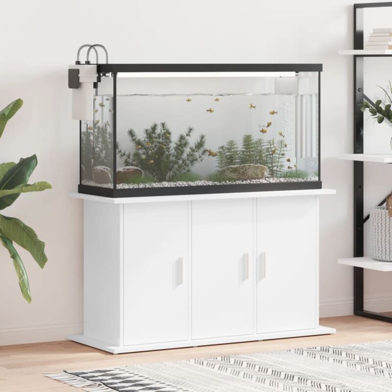 Vidaxl - Support pour aquarium blanc 101x41x58 cm bois d'ingénierie