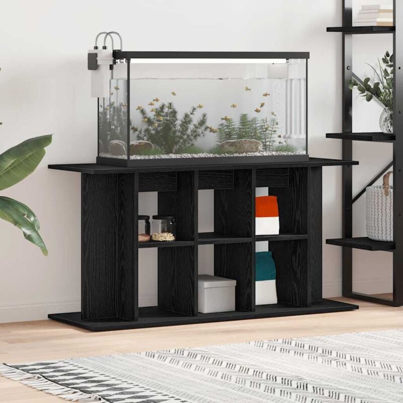 Vidaxl - Support pour aquarium chêne noir 120x40x60 cm bois d'ingénierie