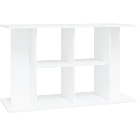 Support pour aquarium Meuble pour Aquarium blanc 100x40x60 cm bois d'ingénierie CFW30683
