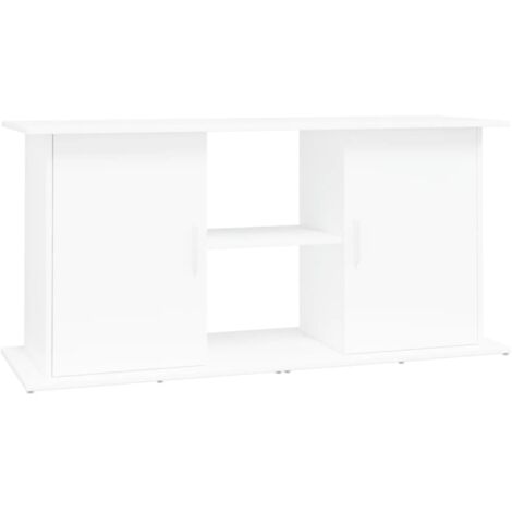 Support pour aquarium Meuble pour Aquarium blanc 121x41x58 cm bois d'ingénierie CFW21882