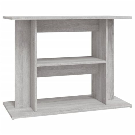 Support pour aquarium  Meuble pour Aquarium sonoma gris 80x35x60 cm bois d'ingénierie CFW63197
