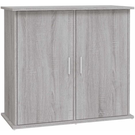 Support pour aquarium  Meuble pour Aquarium sonoma gris 81x36x73 cm bois d'ingénierie CFW23914
