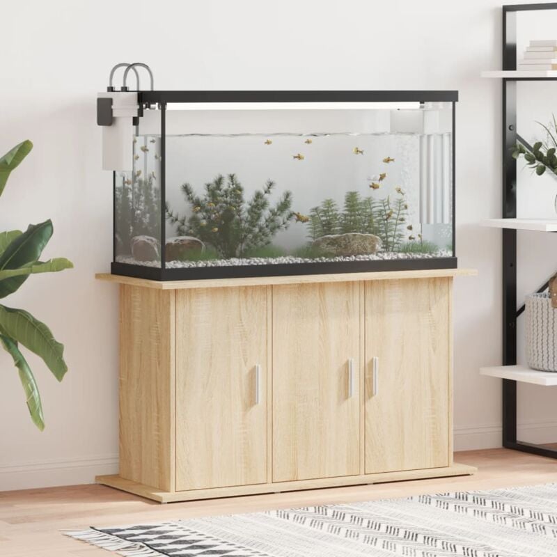 Support d'aquarium chêne sonoma 101x41x58 cm bois d'ingénierie QOI43789 DESIGN IN
