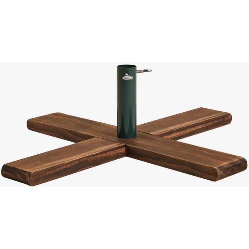 Sklum - Support pour arbre de Noël en bois de pin et fer Beluvo