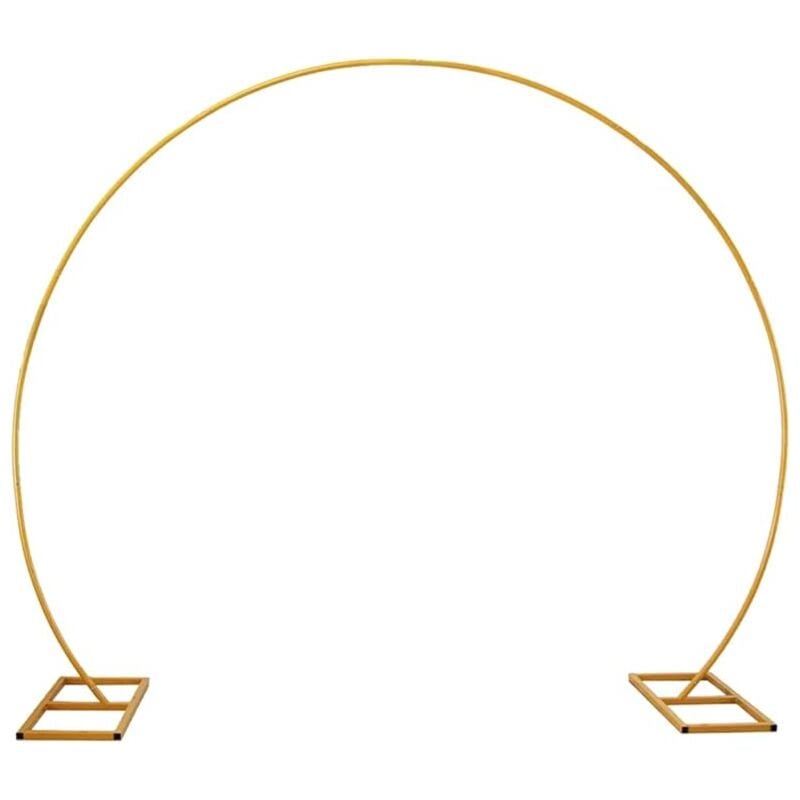 Support pour Arche de Ballons, Anneau pour Arche de Ballons, Utilisation intérieure et extérieure, diamètre doré 2,9 m, pour la décoration d'un