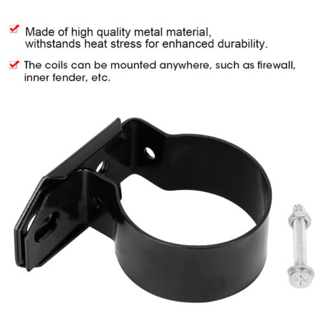 Support pour Bobine d'Allumage Métal (Noir) Compatible Ford Mustang F150