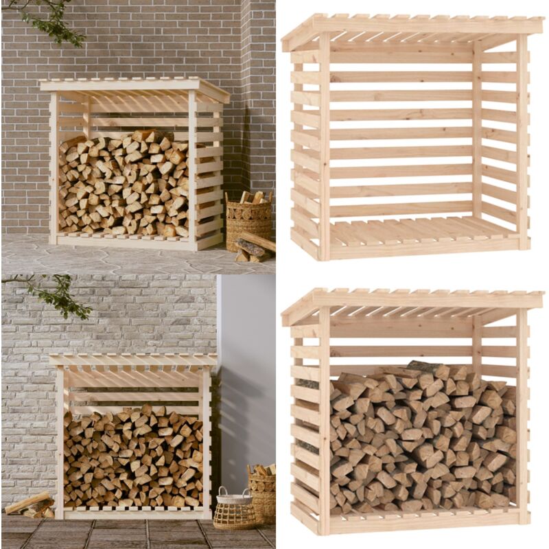 Support pour bois de chauffage 108x73x108 cm Bois de pin - support de bois de chauffage - supports de bois de chauffage - Home & Living