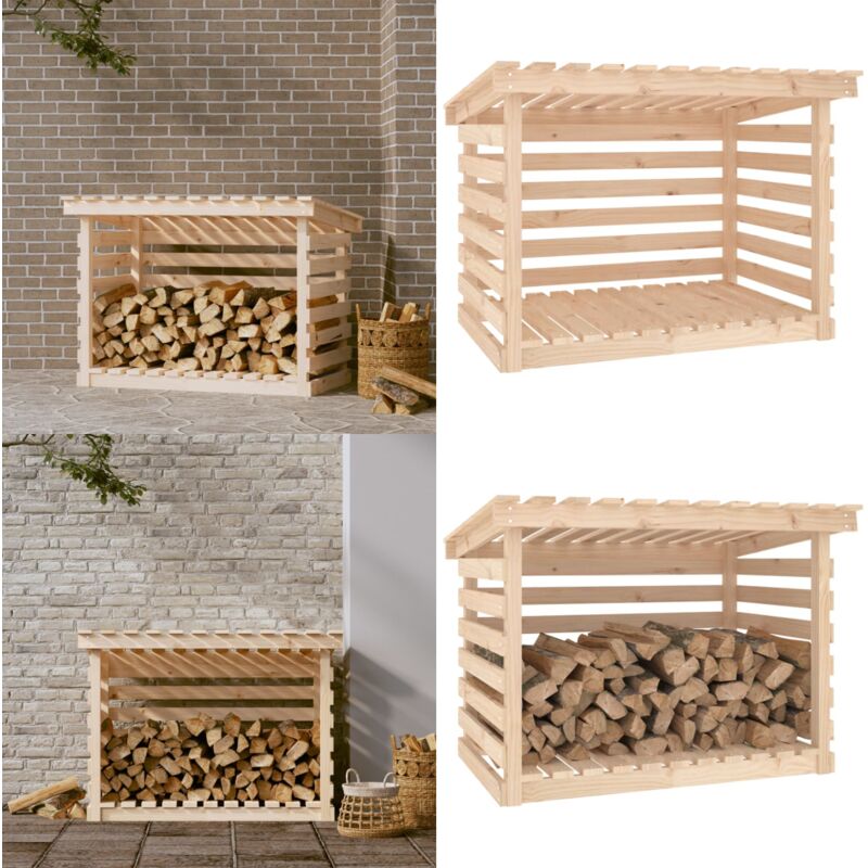 Vidaxl - Support pour bois de chauffage 108x73x79 cm Bois de pin - support de bois de chauffage - supports de bois de chauffage - Home & Living
