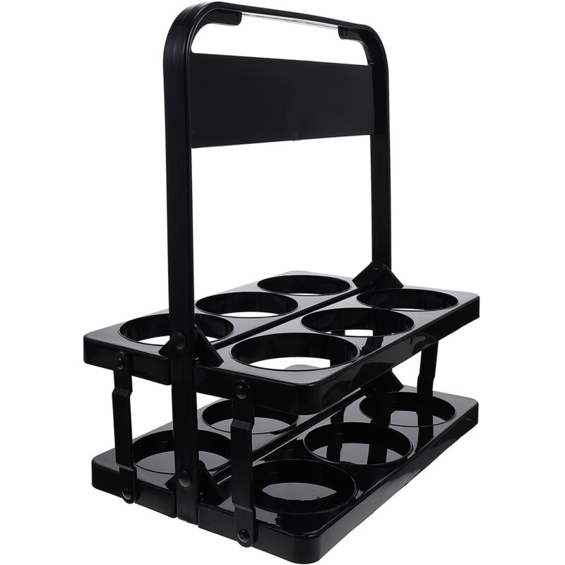 Feiyue - support pour bouteille de vin et de bière, support de rangement pour bouteille de bière (noir)