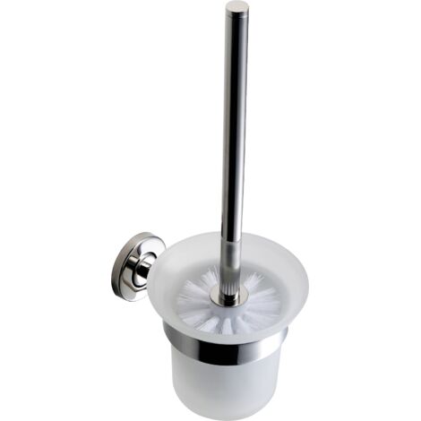 Support pour brosse WC KWC AR, MEDIUS, finition Edst., 115x340x140 mm, AP, brillant, brosse, gobelet