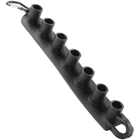 Support pour buses de nettoyeur haute pression, compatible avec 7 embouts de buse à raccord rapide 1/4 pouce (buses non incluses).