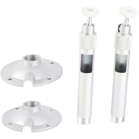 Support pour Caméra Surveillance, 360° Rotatif, En Alliage d'Aluminium, 1/4"M6, Lot de 2, 20cm