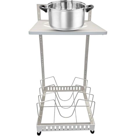 Support Pour Casseroles Et Poêles - Support à 2 Niveaux en