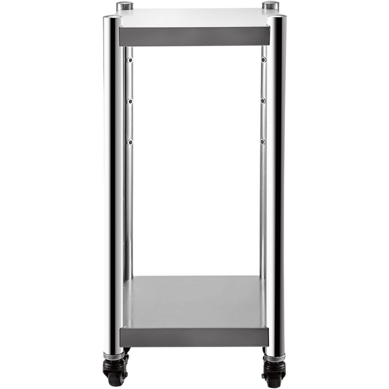 Mophorn - Support pour chauffe-riz 14' x 14', chauffe-sushi en acier inoxydable avec deux étagères inférieures, équipement de cuisine commerciale sur