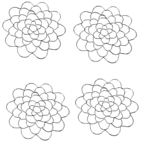 Support pour compositions florales, couvercles en acier inoxydable pour arrangeurs de fleurs --