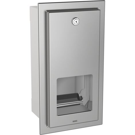 Support pour double rouleaux KWC AR WC, RODAN, finition Edst., 184x341x138 mm, encastré