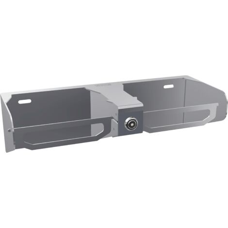 Support pour double rouleaux KWC AR WC, RODAN, finition Edst., 335x98x132 mm, à fixer en surface