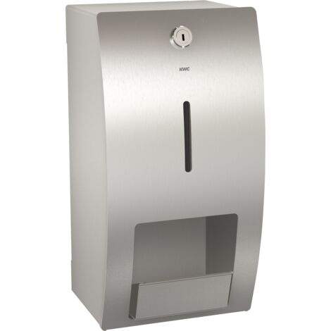 Support pour double rouleaux KWC AR WC, STRATOS, acier inoxydable, AP, 156x305x141 mm